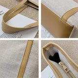Large Capacity Shoulder Bags Women All Match Canvas Casual Totes Preppy Streetwe