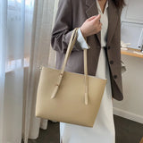 Large Capacity Shoulder Bags Women PU Leather Office Ladies Business Tote Bag