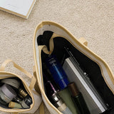 Large Capacity Shoulder Bags Women Patchwork Zipper Ladies Business Portable
