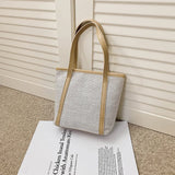 Large Capacity Shoulder Bags Women Patchwork Zipper Ladies Business Portable