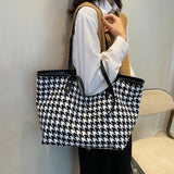 Stylish Plaid Handbags Large Shoulder Bags