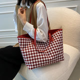 Stylish Plaid Handbags Large Shoulder Bags
