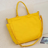 Large Capacity Shoulder Bags Women School Daily Multi-pockets Canvas Bag