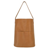 Large Capacity Shoulder Bags Women Side Pockets PU Leather Travel Handbags