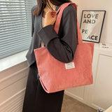 Large Capacity Shoulder Bags for Women Casual Striped Handbags Purses