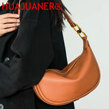 Large Capacity Shoulder Crossbody Bag for Women Solid Retro Commuter Bag