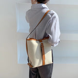 Large Capacity Canvas Shoulder Bag for Autumn Winter