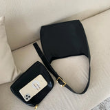 Large Capacity Shoulder Tote Vintage Pu Leather Crossbody Messenger Bag