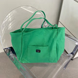 French Pink Canvas Shoulder Bag Women Handbag