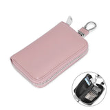 Large Capacity Soft Split Second Layer Cow Leather Car Key Holder