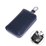 Large Capacity Soft Split Second Layer Cow Leather Car Key Holder