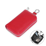 Large Capacity Soft Split Second Layer Cow Leather Car Key Holder