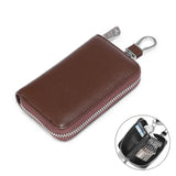 Large Capacity Soft Split Second Layer Cow Leather Car Key Holder