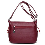 Large Soft Leather Handbags Women Shoulder Messenger Bags Sweet Bolsa Feminina