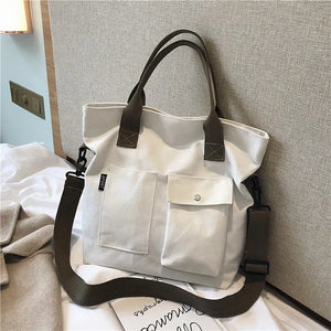 Large Capacity Canvas Totes Shoulder Bag for Women Handbags