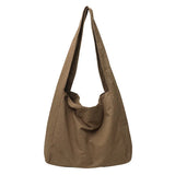 Large Capacity Women Canvas Shoulder Bag Crossbody Shopping Bag