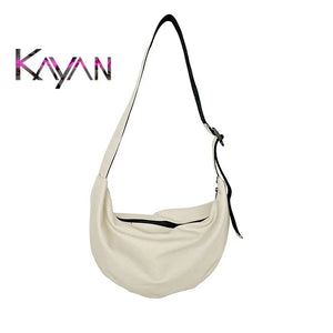 Women's Canvas Shoulder Bag - Stylish Design