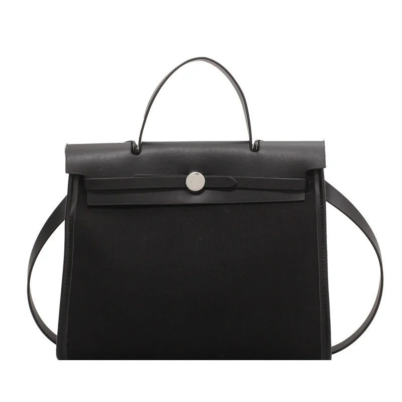 Large Capacity Splicing Bag Women's Autumn And Winter One Shoulder Bag