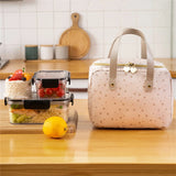 Large Capacity Square Portable Lunch Box Bags Picnic Bento Insulated Thermal Coo