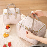 Large Capacity Square Portable Lunch Box Bags Picnic Bento Insulated Thermal Coo