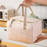 Large Capacity Square Portable Lunch Box Bags Picnic Bento Insulated Thermal Coo