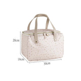 Large Capacity Square Portable Lunch Box Bags Picnic Bento Insulated Thermal Coo
