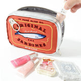 Cat Eat Fish Pattern Makeup Storage Bag