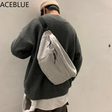 Canvas Fanny Pack Waist Bag for Men and Women, Large Capacity