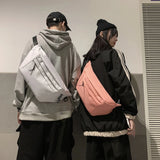 Canvas Waist Bag Large Capacity Fanny Pack Multi-Functional Chest Bags