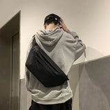 Canvas Waist Bag Large Capacity Fanny Pack Multi-Functional Chest Bags