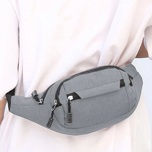 Large Capacity Waist Bag Canvas Fanny Pack for Men and Women