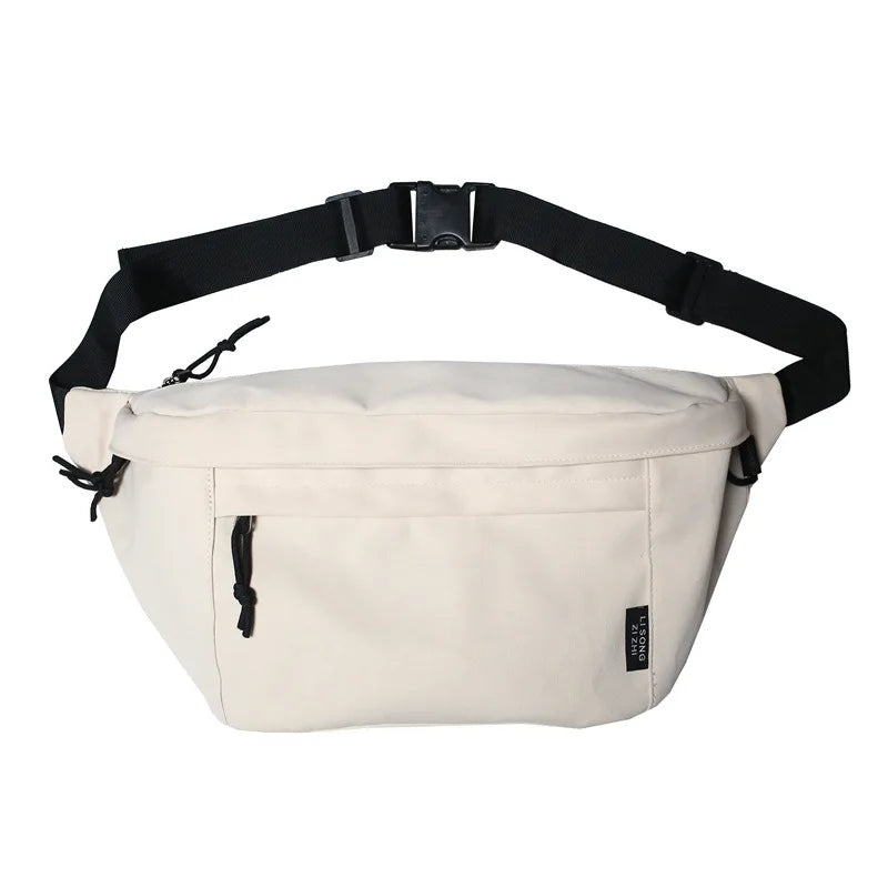 Canvas Fanny Pack Large Capacity Storage Waist Bag for Men Women