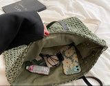 Straw-woven Beach Tote Handbag Shoulder Bag Large Capacity Women Lady Girl