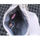 Large Capacity Student Crossbody Canvas Bag Harajuku Shoulder Messenger Bag