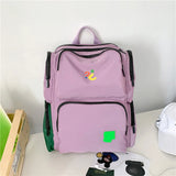 Large Capacity Student School Bag Hit Travel Daypacks Multi-pocket