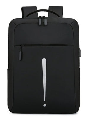Large Capacity Men's Backpack Solid Color School Laptop Bag