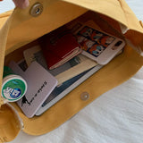 Canvas Shoulder Bag for Students - Large Capacity
