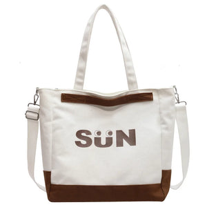 Large Capacity Canvas Shoulder Bags Female Handbags Satchel Cotton Clot