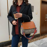 Large Capacity Suede Shoulder Crossbody Bag for Women Handbags Totes