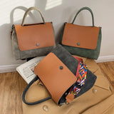 Large Capacity Suede Shoulder Crossbody Bag for Women Handbags Totes