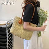 Large Capacity Summer Bags Female Handwoven Shoulder Tote Bag