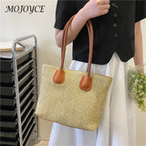 Large Capacity Summer Bags Female Handwoven Shoulder Tote Bag