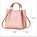 Large Capacity Leather Shoulder Bag Tote