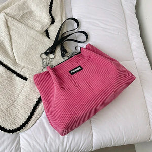 Large Capacity Tote Bag Canvas Handbag Eco Friendly Women Shoulder Bag