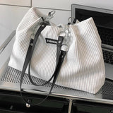 Large Capacity Tote Bag Canvas Handbag Eco Friendly Women Shoulder Bag