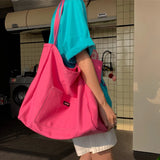 Canvas Shoulder Bag Large Capacity Tote Handbag