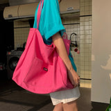 Canvas Shoulder Bag Large Capacity Tote Handbag