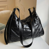 Large Capacity Tote Bag PU Leather Crossbody Bag