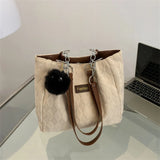 Large Capacity Retro Shoulder Bag Women Pendant Commuter Tote Handbags