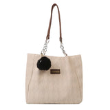 Large Capacity Retro Shoulder Bag Women Pendant Commuter Tote Handbags